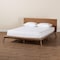 Baxton Studio Wheatley Mid-Century Modern Walnut Brown Finished Wood King Size Platform Bed 235-13245-ZORO - alternate 4